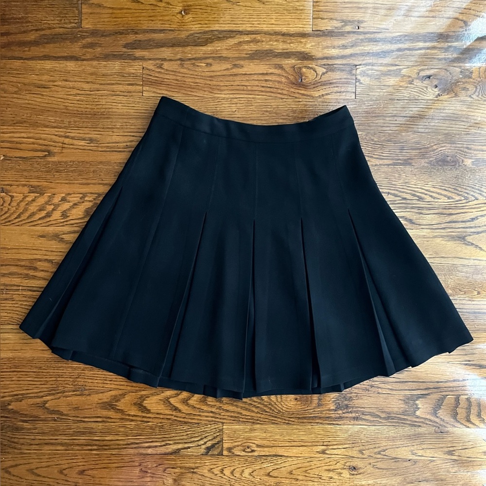 Diane Von Furstenberg Pleated Accents Mini Skirt